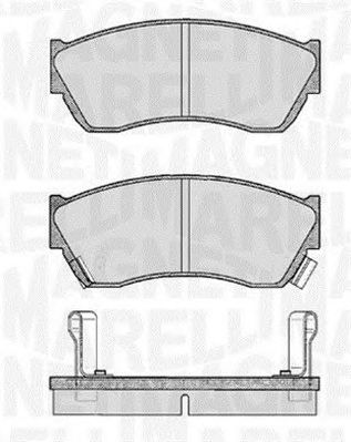 MAGNETI MARELLI 363916060491 -  Комплект тормозных колодок, дисковый тормоз
